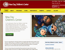 Tablet Screenshot of newdaychildrenscenter.com